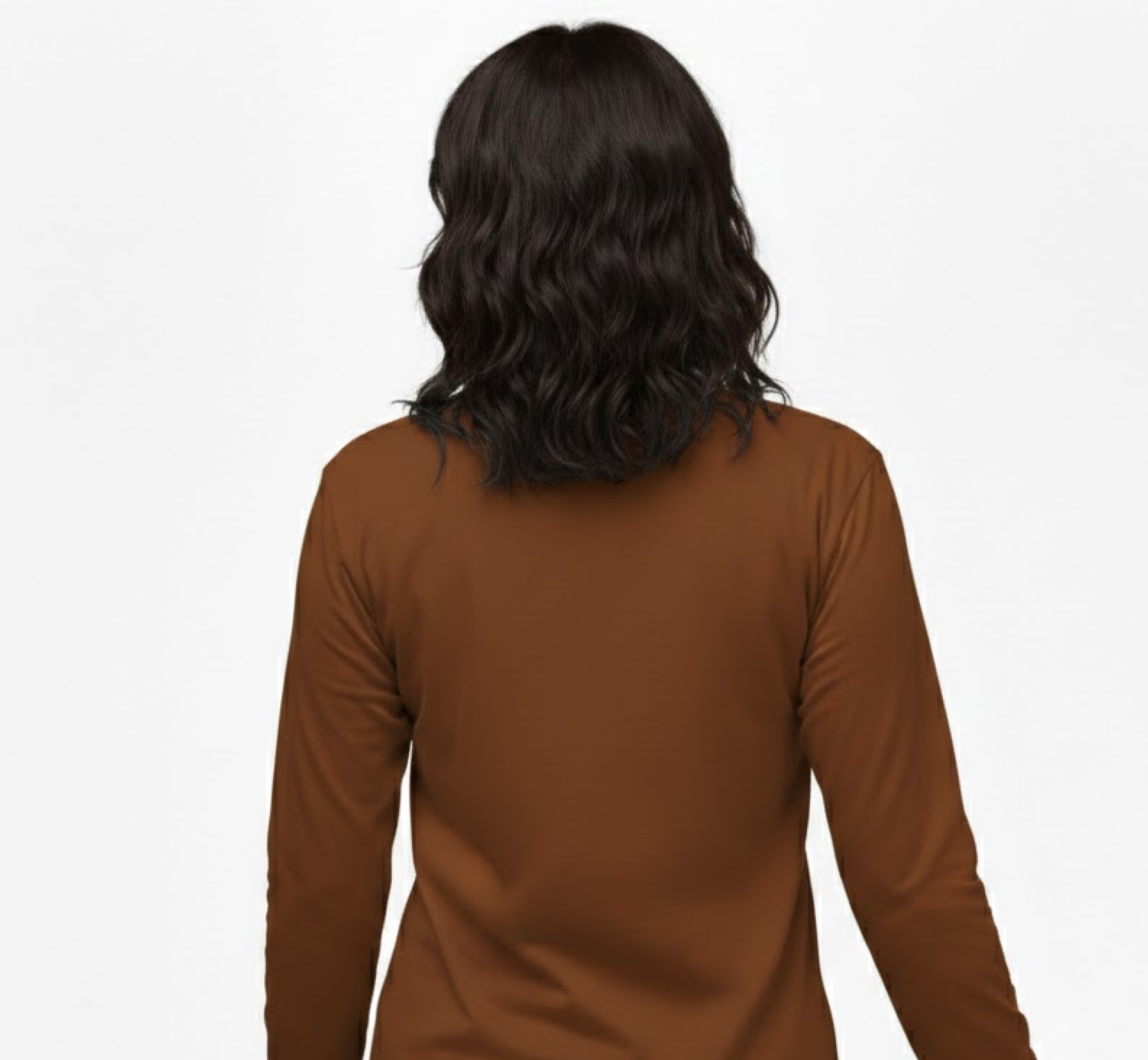 Women’s Solid Round Neck Full Sleeve T-Shirt - Image 2